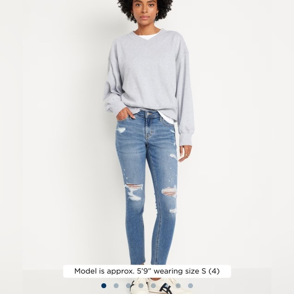 NWT Old Navy Mid-Rise Rockstar Super-Skinny Ankle Jeans Size 2. - Picture 1 of 7